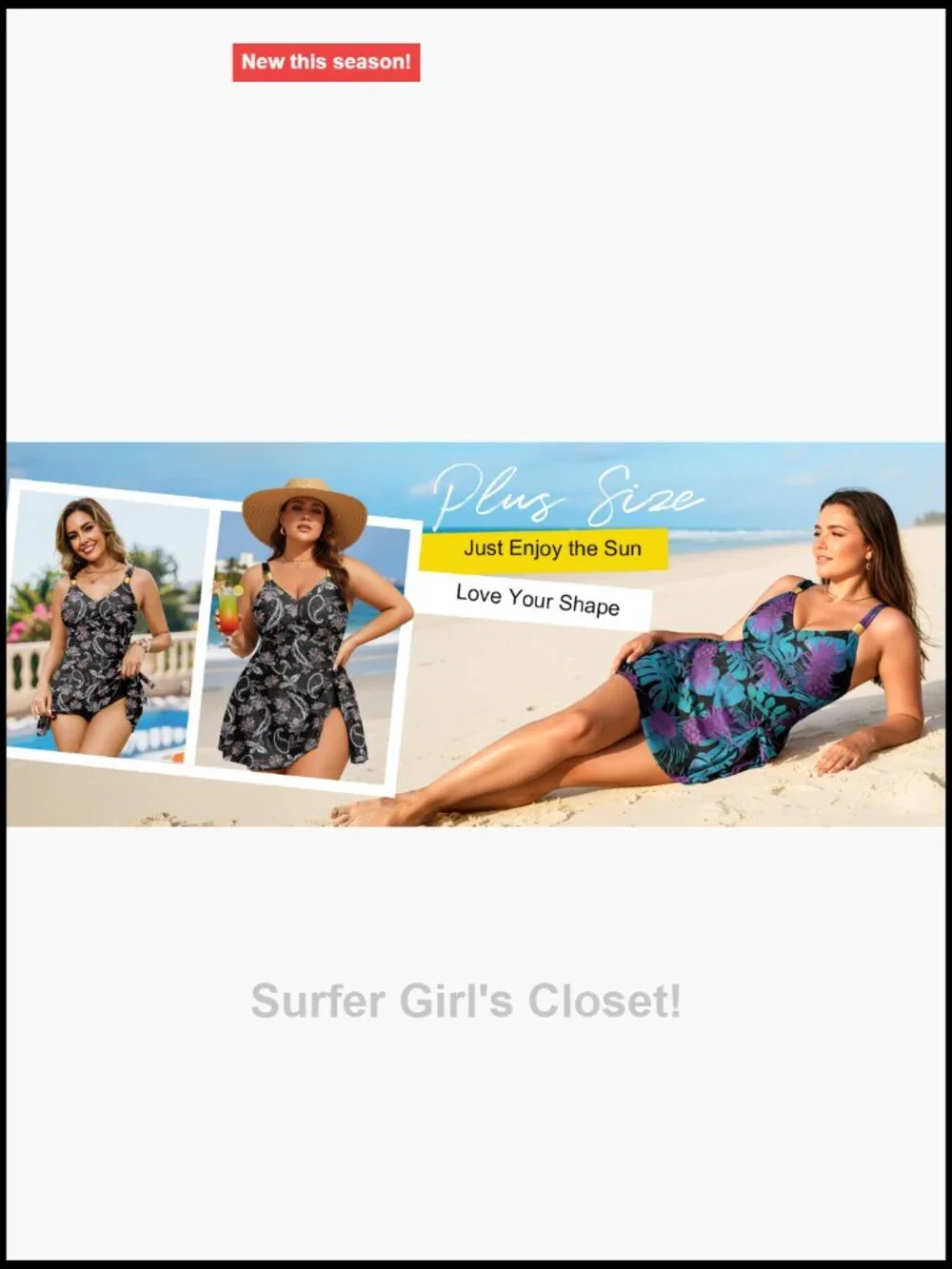 Tummy Control One Piece Swimdress with Skirt Full Coverage Adjustable Straps